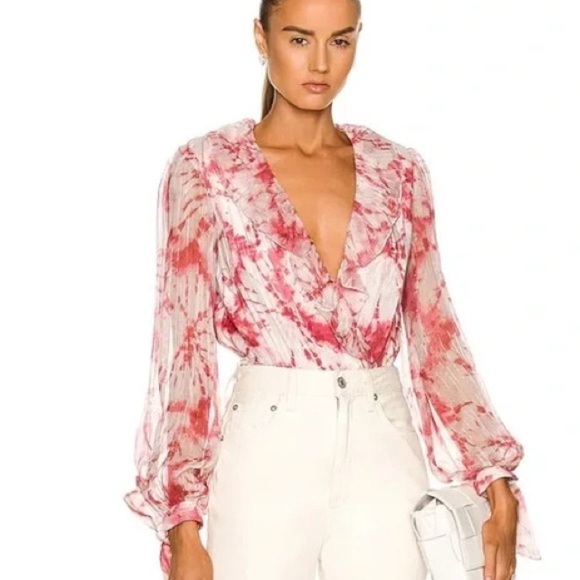 NWT Rococco Sand Ava Bodysuit Rosewood Tie Dye Small - Picture 1 of 6